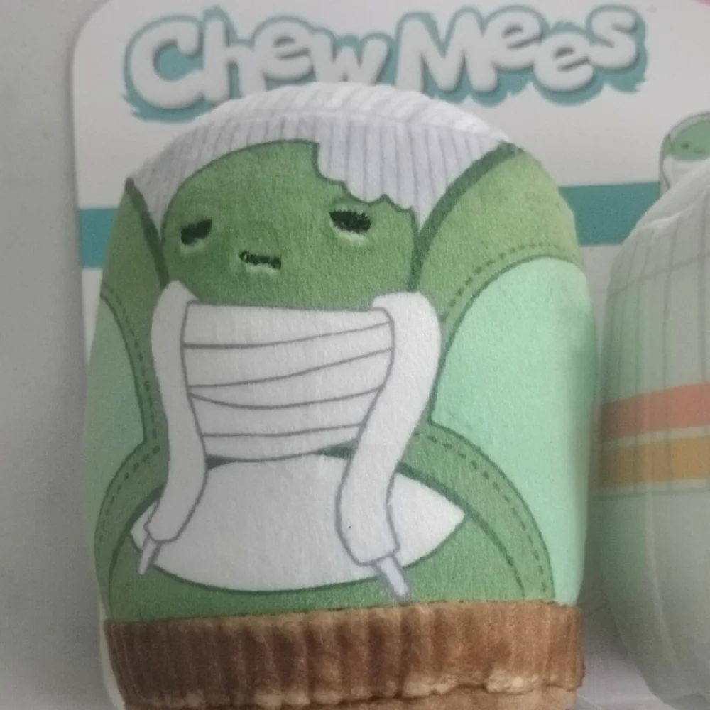 Squishmallows Chew Mees Green and White Dog Toys
